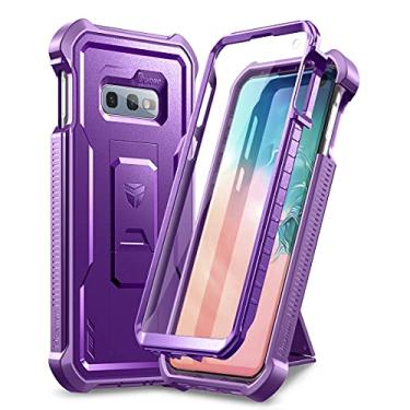 Imagem de Dexnor Capa para Samsung Galaxy S10e, [protetor de tela integrado e suporte] Capa protetora de grau militar resistente à prova de choque para Samsung Galaxy S10e roxa
