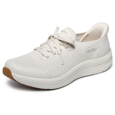 Imagem de Skechers Tênis feminino sem cadarço Max Cushion Lite Aura Hands Free Slip-ins, Natural, 42