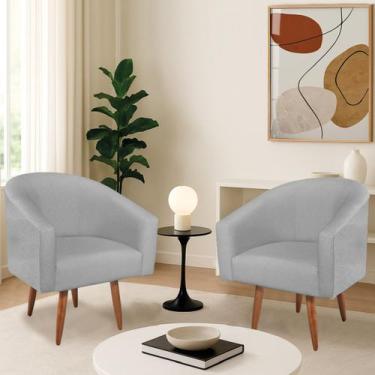 Imagem de Kit 2 Poltronas Decorativa Jade Design Moderno Sala de Estar Quarto Es