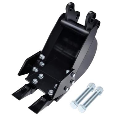 Imagem de aqxreight Acessório de Balde Estreito de 200 Mm para Mini Escavador de Escavadeiras, Estreita Caçamba de Mini Escavadeiras, Acessórios de Escavadeira (Caçamba de 7,87 polegadas)