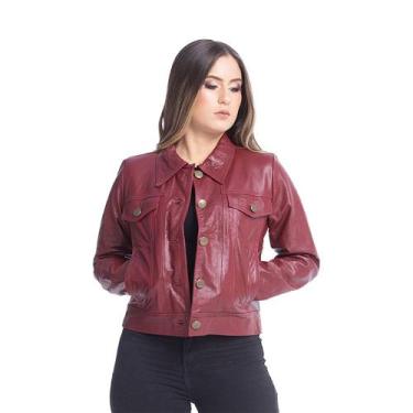 Imagem de Jaqueta de Couro Isa Vermelha - Parra Couros, G