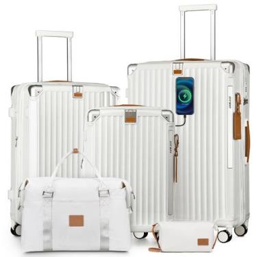 Imagem de Conjunto de bagagem Joyway de 5 peças com porta-copos expansível 25% b