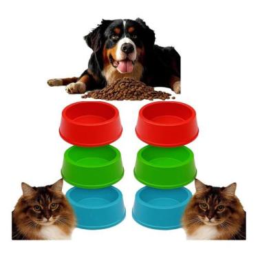 Imagem de 10 Comedouro Bebedouro Pet Vasilha Pote Cachorro Gato 800ml - FULL SHO