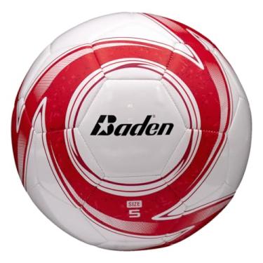 Imagem de Baden Bola de futebol Z-Series – Tamanho 3, 4 ou 5 – Bola durável costurada à máquina para brincadeiras ao ar livre, acampamentos, prática e treinamento – Capa acolchoada com bexiga reforçada