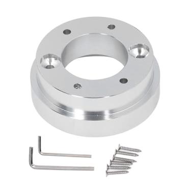 Imagem de Kodrily Kit de placa adaptadora de volante G920, espaçador de conversão de adaptador de cubo de volante de 70 mm, substituição universal de alumínio com 6 furos para Logitech G29 G923 (prata)