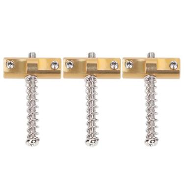 Imagem de Banworks Selas de ponte de 10,8 mm (27/162.6 cm) sela redonda de compensação chanfrada de latão para guitarras elétricas Vintage Telecaster Tele TL 54 mm (2-1/20.3 cm) Pacote de 3 JT/QM-09
