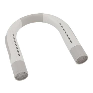 Imagem de Generic Ventilador do Pescoço, Bateria de 4000mAh de Ventilador Pessoal Vestível para Acampar para Ciclismo (Branco cinza)