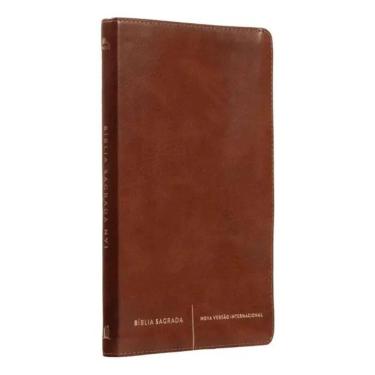 Imagem de 2X Bíblia Sagrada Slim Nvi - Capa Luxo Marrom, De Thomas Nel