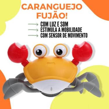 Imagem de Caranguejo Fujão Recarregável com Sensor Música e Luz Som Bateria USB 