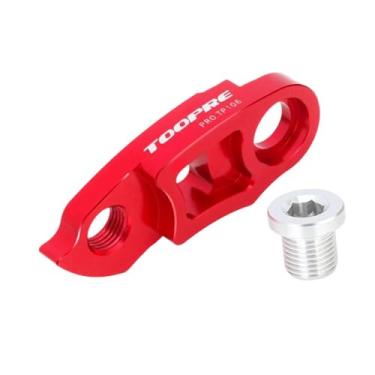 Imagem de oshhni Kit de extensão de gancho de câmbio de bicicleta, acessório, para volante de 34T-52T, peças, alongador de alta resistência, liga de alumínio com, Vermelho