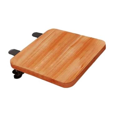 Imagem de Baoblaze Suporte de pulso para mesa, suporte de extensão de mesa, suprimentos dobráveis, de pulso para mesa, bandeja ergonômica para teclado, para escritório, Marrom
