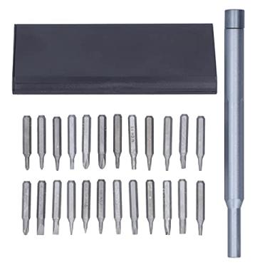Imagem de 24pcs Chave de fenda Conjunto de bits S2 Aço de aço preciso Reparo eletrônico de reparo com alça Manual Ferramenta Ferramenta Conjunto de ferramentas para manutenção doméstica