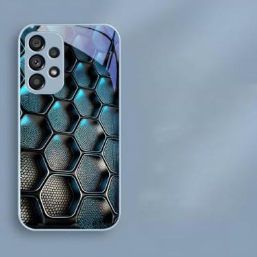 Imagem de MVVKKY Capa de vidro temperado com gradiente azul para Samsung S9 Plus (para Samsung S9 Plus/1)