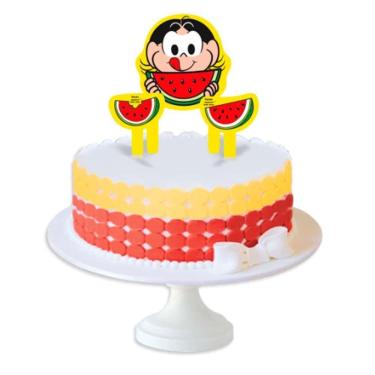 Imagem de Topper Para Bolo Colorido Magali Melancia 3Un