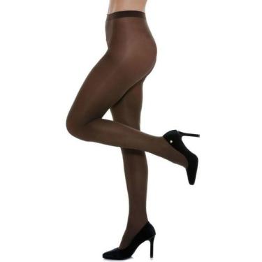 Imagem de Meia Calça Lupo Loba 5830-001 Fio 40 Poliamida Opaca, Marrom, M