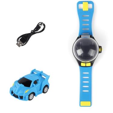 Imagem de Carrinho de Controle Remoto Infantil com Relógio – Car Watch Recarregável USB, Controle por Pulso,Brinquedo Tecnológico e Educativo para Crianças 3 a 12 Anos Estimula Coordenação Motora e Criatividade
