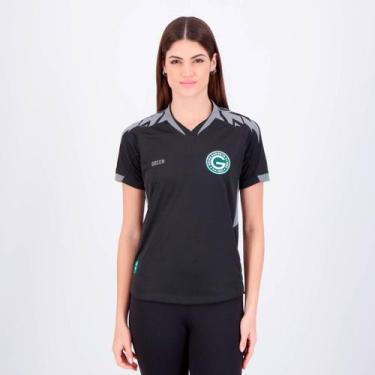 Imagem de Camisa Gr33n Goiás Goleiro Preta Feminina, G