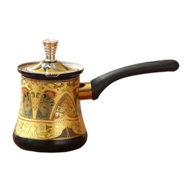 Imagem de Fenteer Cafeteira, aquecedor com manteiga para fogões de indução, bule de chá, pote de derretimento de chocolate para restaurante, cozinha, 550ml