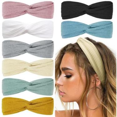 Imagem de Bandanas Huachi Boho para mulheres, faixas de cabelo antiderrapantes e