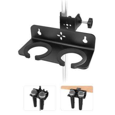 Imagem de Suporte de microfone Etour Multi com braçadeira para 2 microfones
