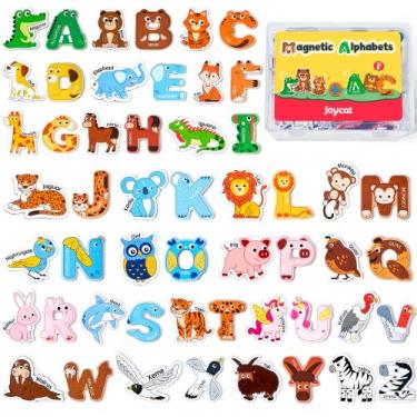 Imagem de Ímãs de geladeira JoyCat Educational 26 Animals & Letters Kids