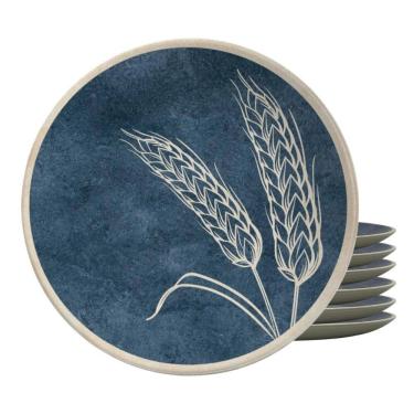 Imagem de Jogo Pratos Sobremesa Cerâmica 6Pc 20Cm Coup Spices Alleanza