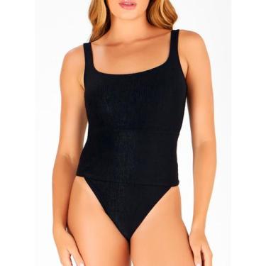 Imagem de Maiô Body Banho de Mar 623.529 Feminino Zero Barriga Texturizado Micro