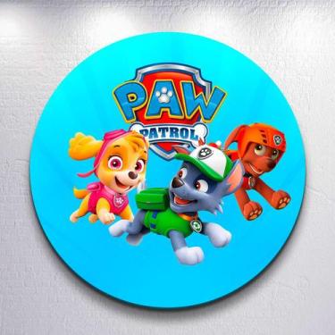 Imagem de Capa p/ Painel Festa Decoração Infantil Patrulha Dog Salvadoral Redond