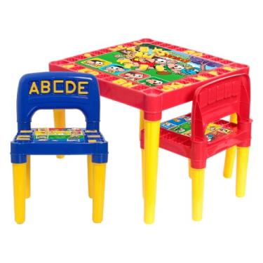 Imagem de Mesinha Infantil Educativa Com Cadeira Turminha