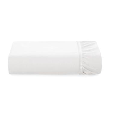 Imagem de Karsten Lençol com Elástico Avulso Tom Branco King 200 Fios 100% Algodão
