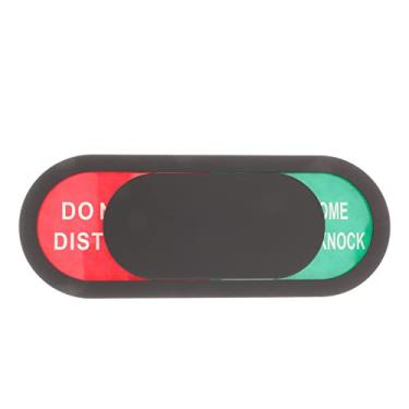 Imagem de Generic Placa de vaso sanitário, plástico, estilo simples, preto, (26 x 9 cm) polegadas, suporte de porta, masculino