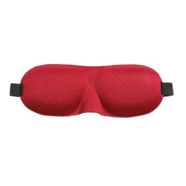 Imagem de Máscara de alívio de pressão para dormir de lado, máscara vermelha macia e lavável para dormir, venda de olhos com luz de bloqueio, venda confortável para viagens, meditação, turno noturno