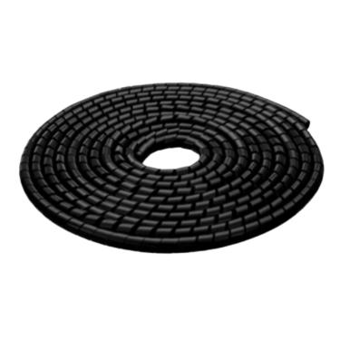 Imagem de Organizador de Fios Espiral Preto - Hellermann 1/4"