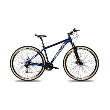 Imagem de Bicicleta Aro 29 Absolute Nero 5 Alumínio 24v Freio a Disco Suspensão Dianteira Pneus com Faixa (Azul, 15)