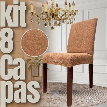 Imagem de Tailandesa - Kit 8 Capas de Cadeira Linha Gold - Caramelo - OK Darling