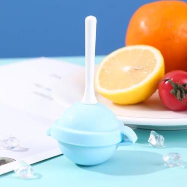 Imagem de Ferramentas de picolé de cozinha, barra reutilizável, mini moldes de gelo de silicone faça você mesmo, molde de picolé, molde de picolé, máquina de gelo (azul celeste)