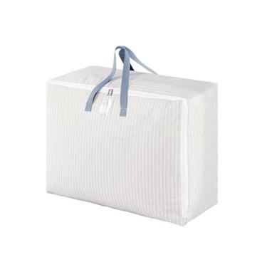 Imagem de Nova bolsa de armazenamento 77L para viagens, mudança ou armazenamento de roupas, edredons, cobertores, roupa de cama, travesseiros, animais de pelúcia, jaquetas, etiqueta de etiqueta, zíper, alças