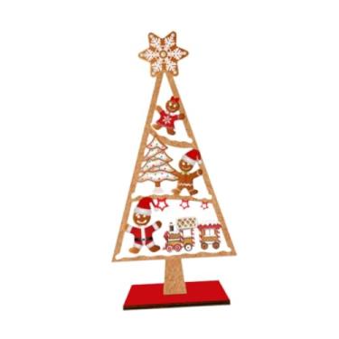 Imagem de CarpNettore Enfeite de Mesa em Formato de árvore de Natal, Decoração para Festa de Natal, Placa com Desenho de árvore para Festa, Estilo C