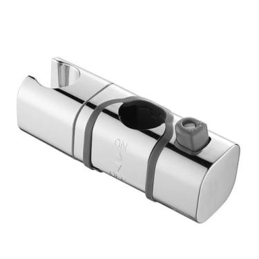 Imagem de Prateleira de barra deslizante para banheiro, ajustável, útil, suporte de cabeça de chuveiro de tubo redondo universal giratório