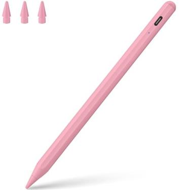 Imagem de Caneta Stylus para iPad, lápis ativo com carregamento rápido, sensor de inclinação de rejeição da palma, caneta magnética compatível com iPad Pro 13 M4/11 polegadas/12,9 polegadas/10/9/8/7/6, iPad