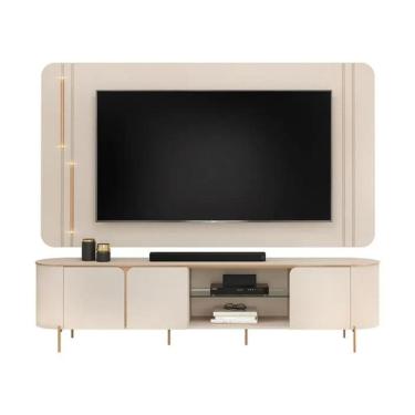 Imagem de Rack com Painel para TV até 75 Polegadas Led Ariana 2,41 Off White