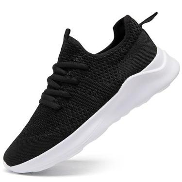 Imagem de Sapatos de caminhada WYGRQBN Tênis modernos para mulheres em preto/bra