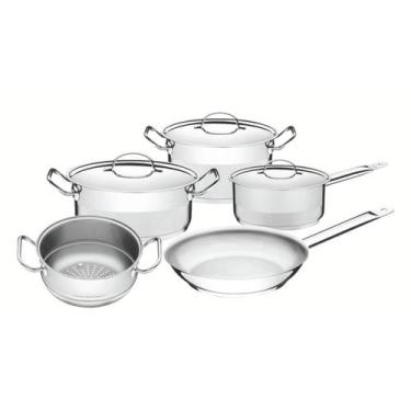 Imagem de Jogo de Panelas Tramontina Professional em Aço Inox 5 Peças