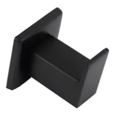 Imagem de Cabide Gardenia Barra Chata 3/4 Inox Preto Metais Banheiro - Inovar Me