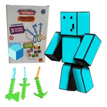 Imagem de Boneco Minecraft Problems Original Gamer Jogo 25cm+ - Algazarra, Bonec