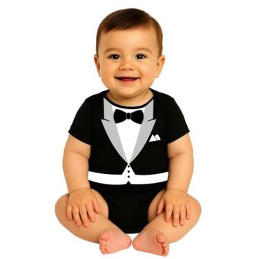 Imagem de Body Bebê Manga Curta Temático Fantasia Mesversario Terninho - Calupa,