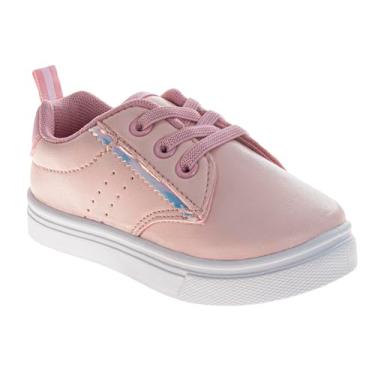 Imagem de Josmo Tênis feminino elegante bonito casual com sola macia ajustável alça de e design de estrela com glitter para meninas, tamanho infantil e crianças pequenas, rosa, 10 Toddler