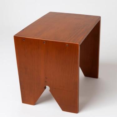 Imagem de Banqueta Baixa, Banco Rústico Pequeno Madeira Maciça Decorativo Resistente