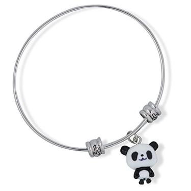 Imagem de Pulseira Pandas Pandas Pingente Presente para Mulheres Homens Joias Presentes Urso Panda Acessórios de Coisas Gigantes Decoração de Bebê, 10 inch