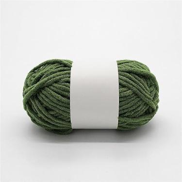 Imagem de Fio para artesanato - Veludo macio de peso médio, brinquedos/bolsas/cobertores de pelúcia (verde)